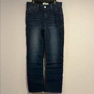 Angels Dark Blue Straight Leg Jeans